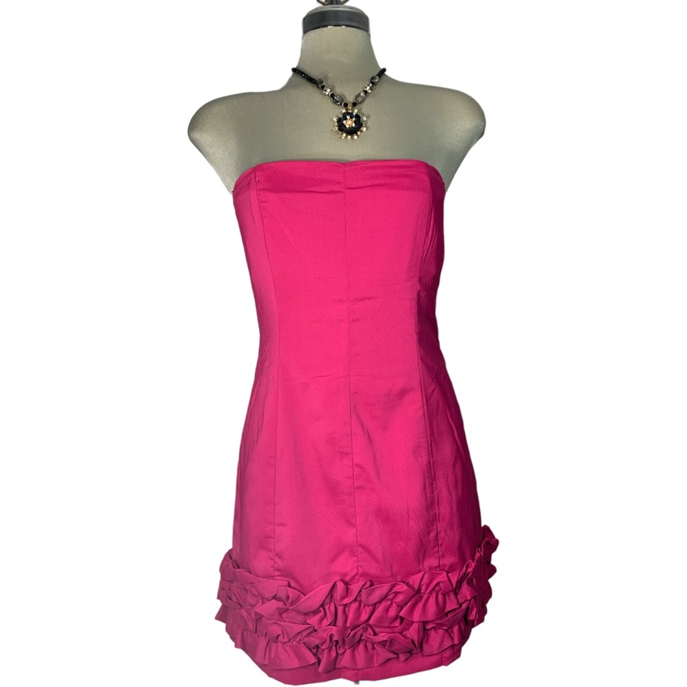 Costa Blanca Pink Strapless Dress Size M - Picture 5 of 16